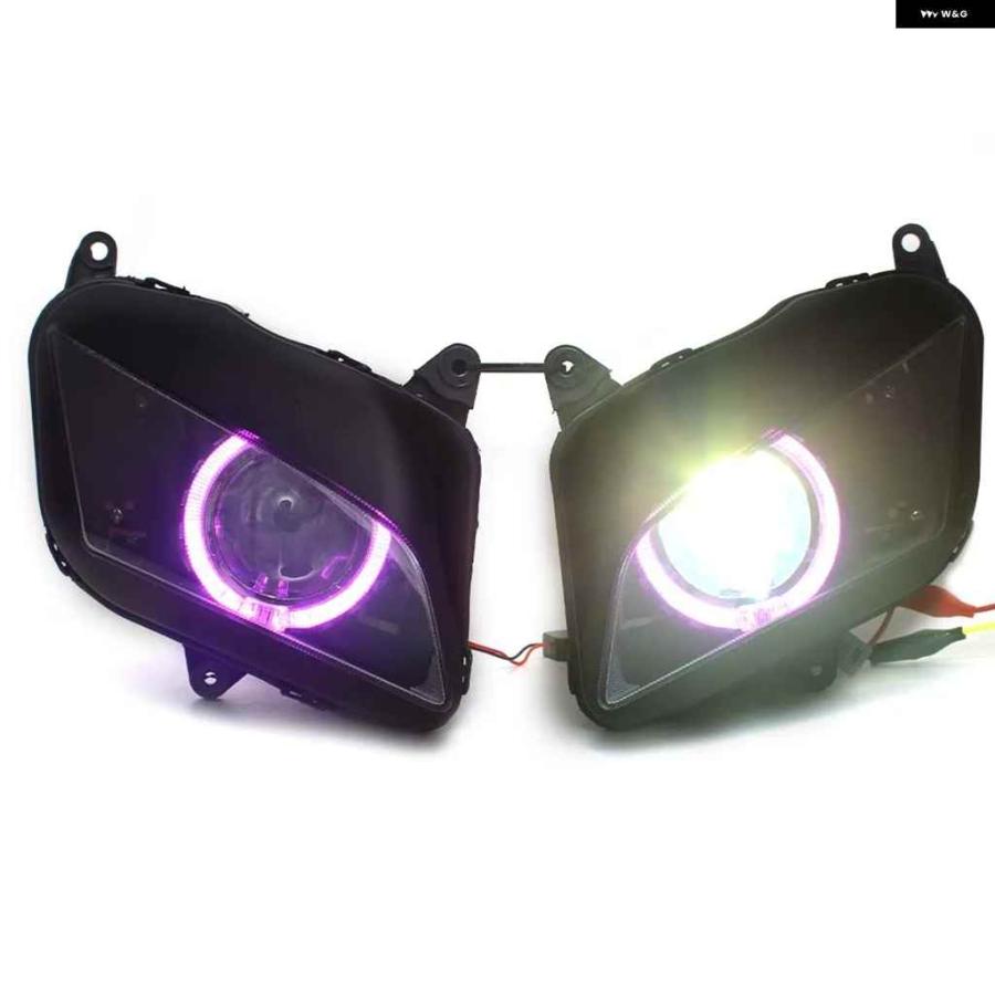 並行輸入品オートバイ バイク アクセサリー ヘッドライト LED カスタム HID ヘッドランプ プロジェクター バイ キセノン ヘッドライト アセンブリ ホン_5