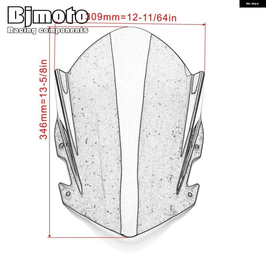 並行輸入品RC 125 200 390 オートバイ ウィンドスクリーン ウィンドシールド ウィンドデフレクター KTM RC125 RC200 RC390 2014-2016 - 21の画像