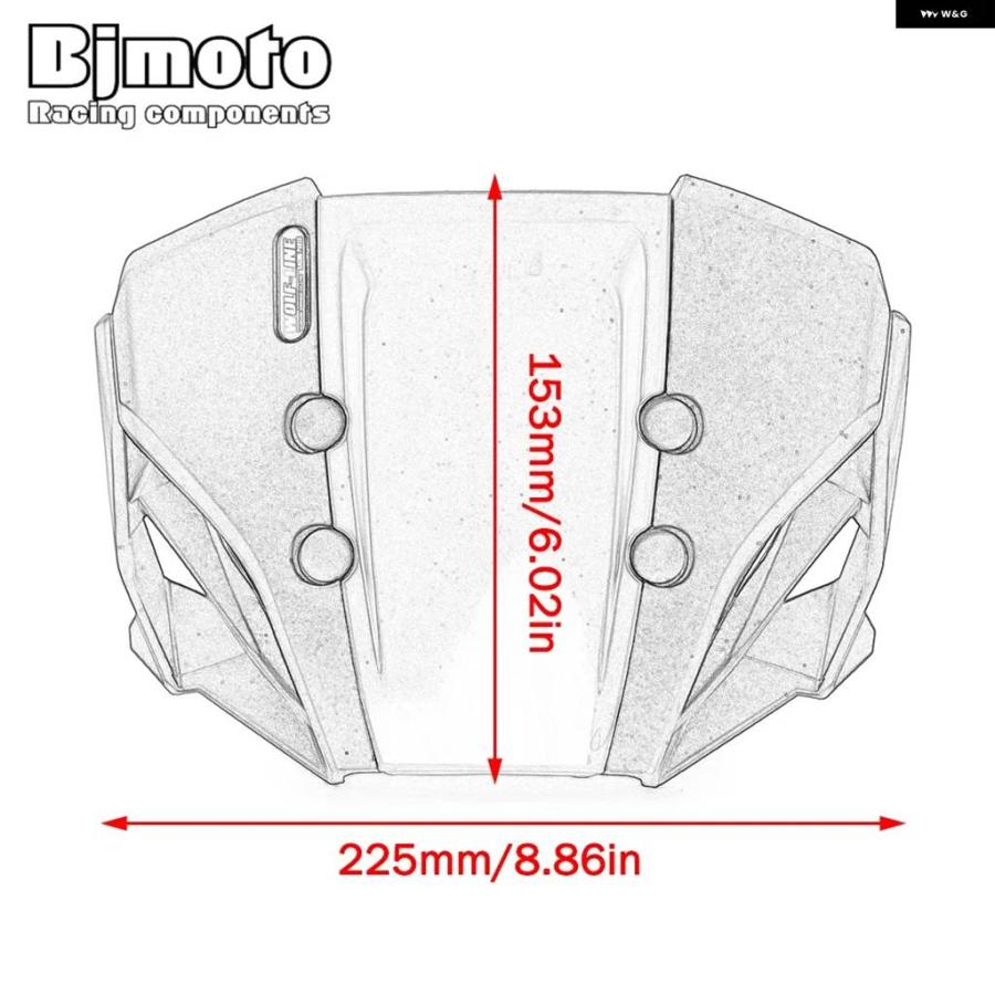 並行輸入品オートバイ CB650R 風防 ウィンドスクリーン ウィンドデフレクター ホンダ CB650R 650 R 2019 - 23_12
