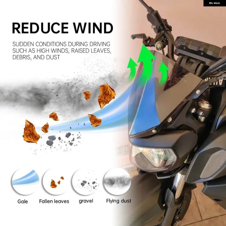 並行輸入品ウィンドシールド ウィンドスクリーン カワサキ Z 125 Z125 PRO 2016-2021 バイク アクセサリー ウィンドスクリーン エアデフレクターペア_4
