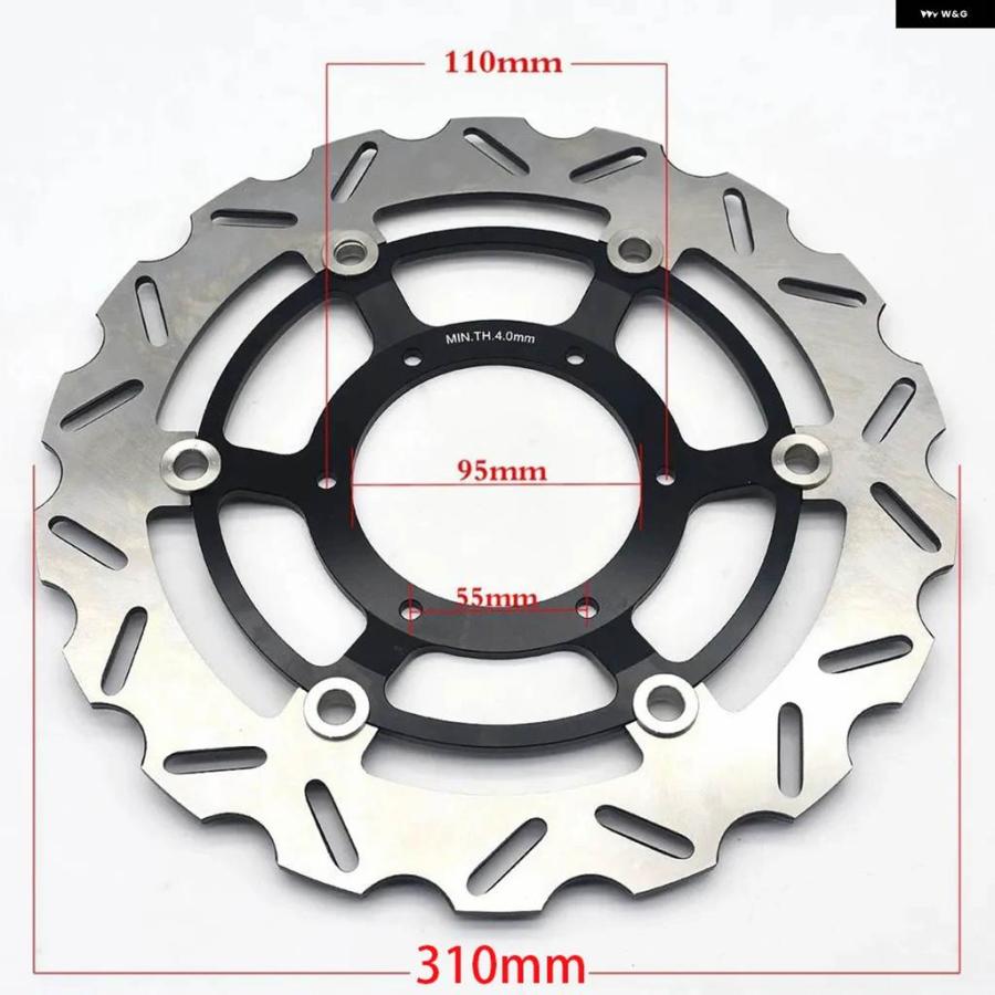 並行輸入品ホンダ CBR600 F4I 2001-2007 CB600F CB 600 F ホーネット 2007-2013 CBR600F F 2011-13 2011-13 モトフロント ブレーキディスク ローター_5