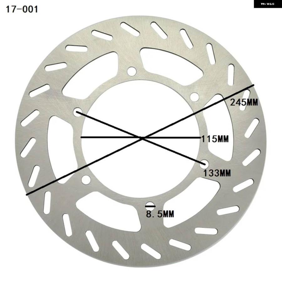 並行輸入品ヤマハ オートバイ フロント ブレーキディスク ローター TT-R250 TTR250 1994-2011 DT230 LANZA 1997-2003 TT250R 93-04 WR200R 92-96の画像