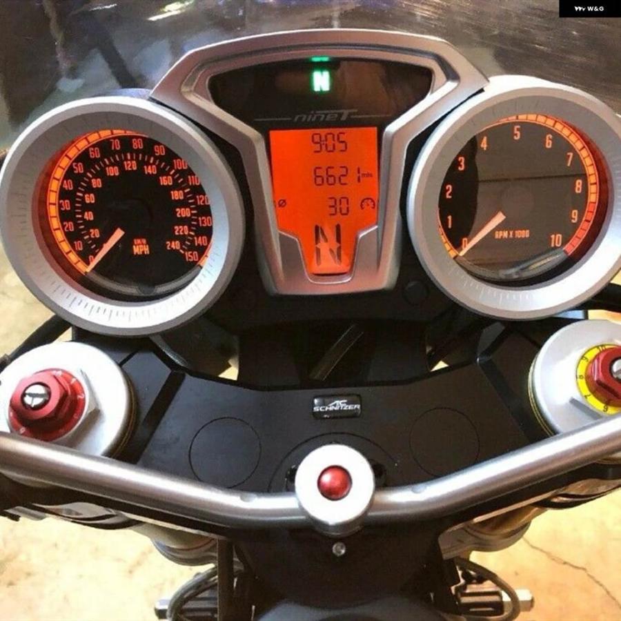 並行輸入品2枚分 バイク メーターメーターリングテクオメータースピード メーター カバー BMW R NINE T R NINE NINE N9T R9T 2014 2015 2016の画像