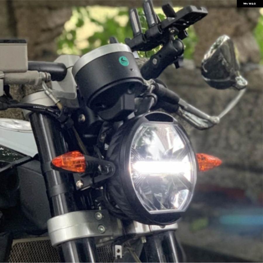 並行輸入品カフェレーサー モダンレトロ スタイル カスタム LED ヘッドライト 運転灯 CR150 旧学校_4