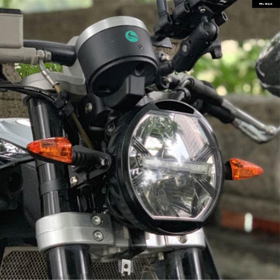 並行輸入品カフェレーサー モダンレトロ スタイル カスタム LED ヘッドライト 運転灯 CR150 旧学校_5