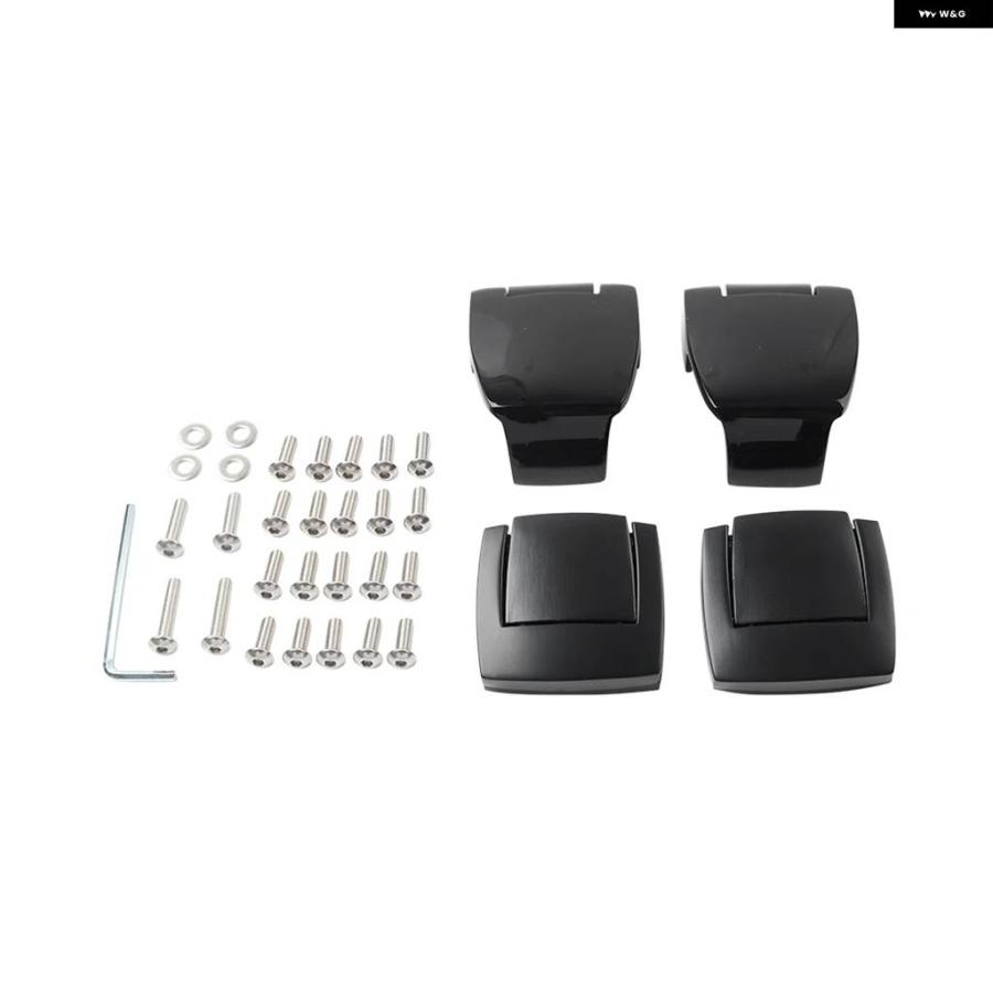 並行輸入品4ピースCNC バイク ツアー用 トランク ラッチヒンジ ハーレー ROAD KING ELECTRA GLIDE FLHTC FLHT TRIKE MODELS 1988-2013_1