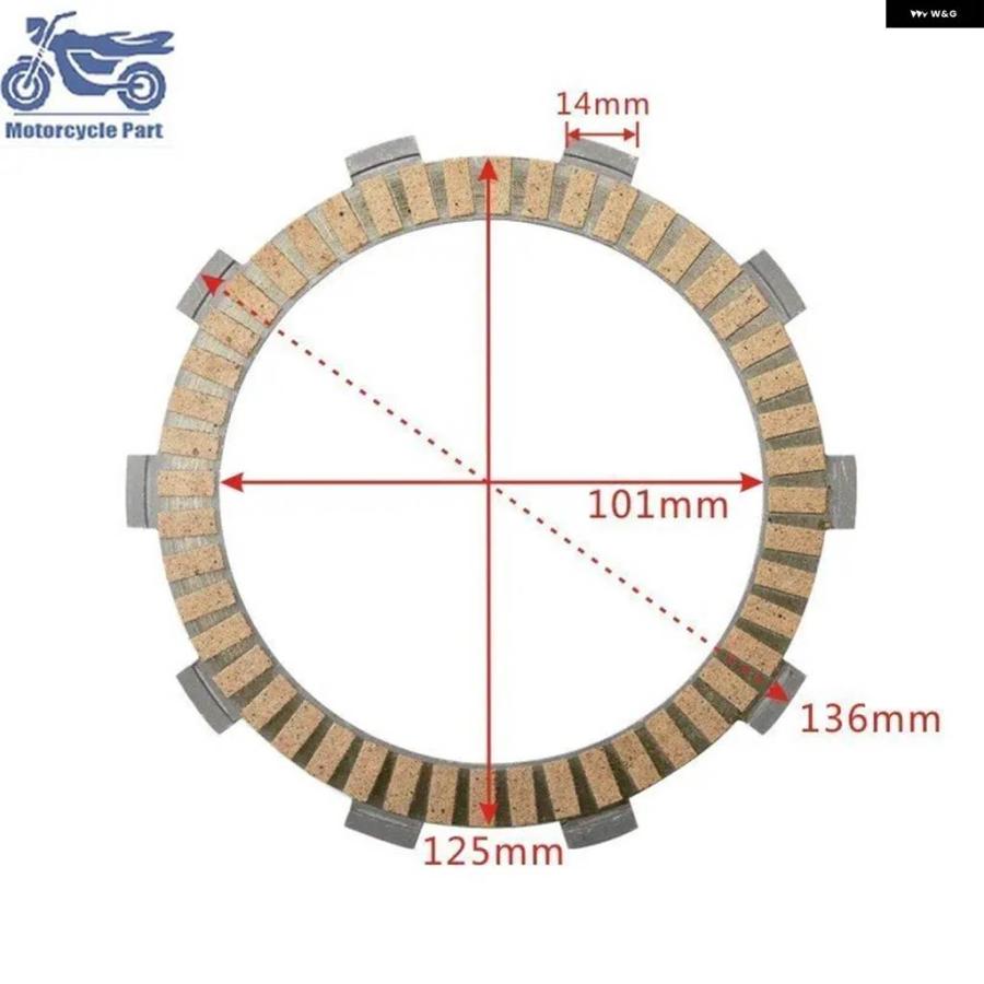 並行輸入品ホンダ VF750C VF750 VF 750 800 VFR750F VFR750 RC24 RC36 VFR800 RC46 CBR954 SC50 CBR 954 バイク クラッチプレートの画像