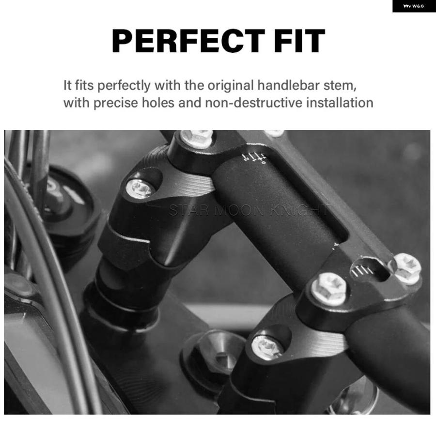 並行輸入品 オートバイ ハンドルバー ライザー アダプター HUSQVARNA NORDEN 901 HUSQVARNA901 2022 - リフト ハンドルバー エクステンダーの画像
