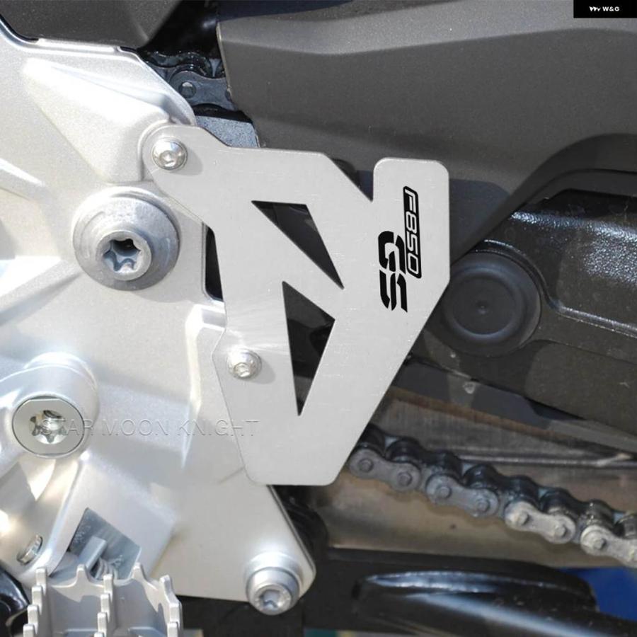 並行輸入品 バイク リアヒールガード BMW F750GS F850GS アドベンチャー F850GS F850GS ADV 2018 - アルミヒールガード フットペグの画像