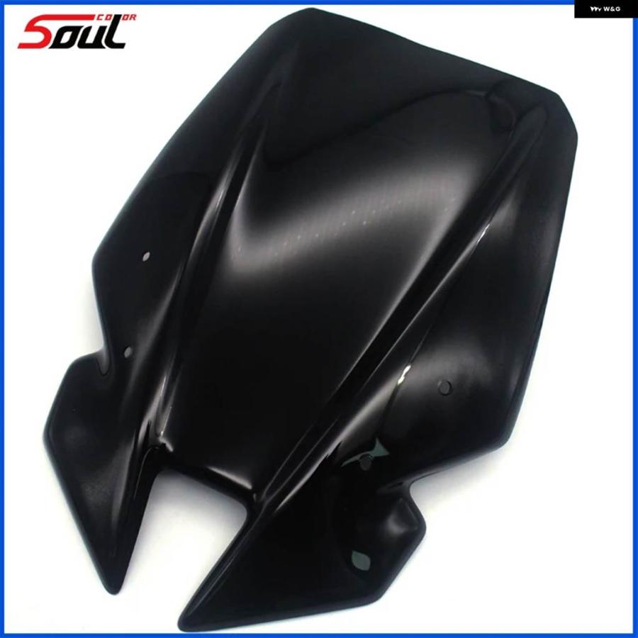 並行輸入品 バイク ブラック フロントガラス バイザー ヤマハ SP MT09 2017 - 20 ダブルバブル FZ9 MT-09 17 18 19 20の画像