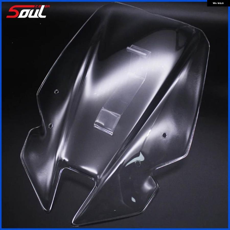 並行輸入品 バイク ブラック フロントガラス バイザー ヤマハ SP MT09 2017 - 20 ダブルバブル FZ9 MT-09 17 18 19 20の画像
