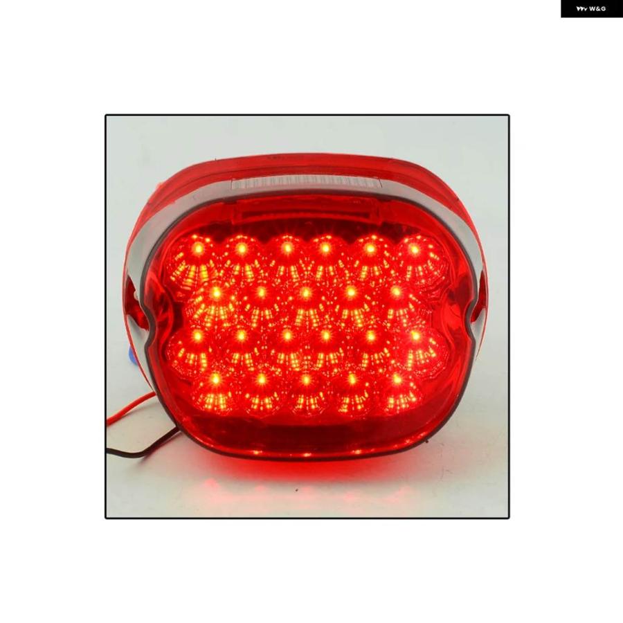 並行輸入品 バイク レッドクリスタル LED テールエンドライト ハーレー ダビッドシオンツーリング FLHT スポースター883 XL1200の画像