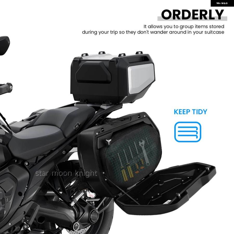 並行輸入品 25-32L 収納 パック BMW R1300GS トリプルブラック モーターラッド インナーバッグ キャリア システム バッグ バイク_4