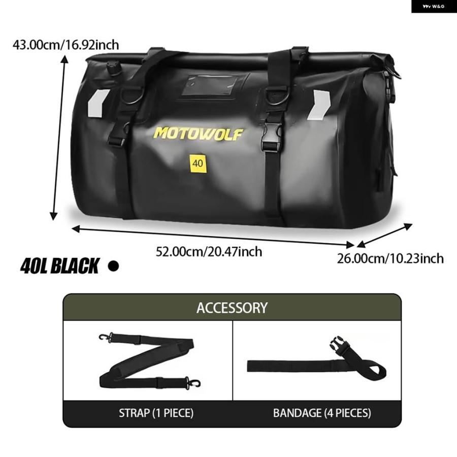 並行輸入品 ブラック/アーミーグリーン バイク サドルバッグ 大容量 バイク サイドバッグ 防水 収納 ツール サイドバッグ_15