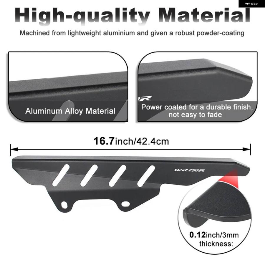 並行輸入品 ヤマハ WR250R / WR250X 2008-2018 2019 2020 WR 250X バイク チェーン プロテクションカバー スプロケット フレーム ガード プ
