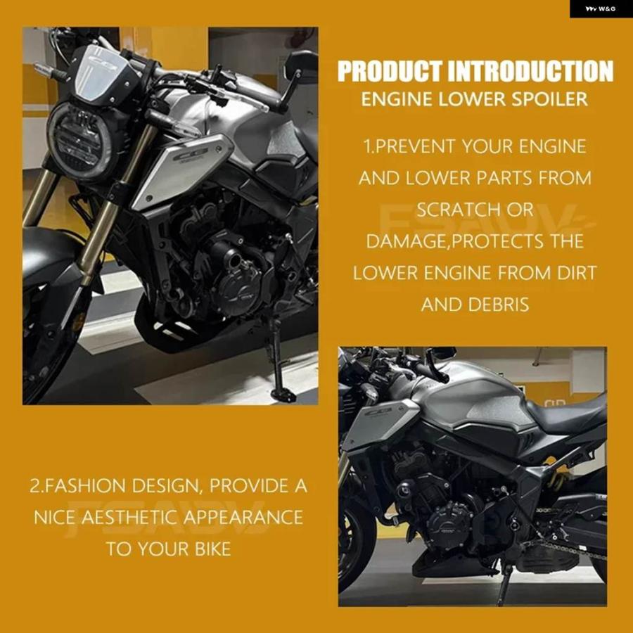 並行輸入品 CB650R エンジン スポイラー アンダー フェアリング フレーム パネル プロテクター ホンダ CBR 2019-2024 2023 バイクの画像