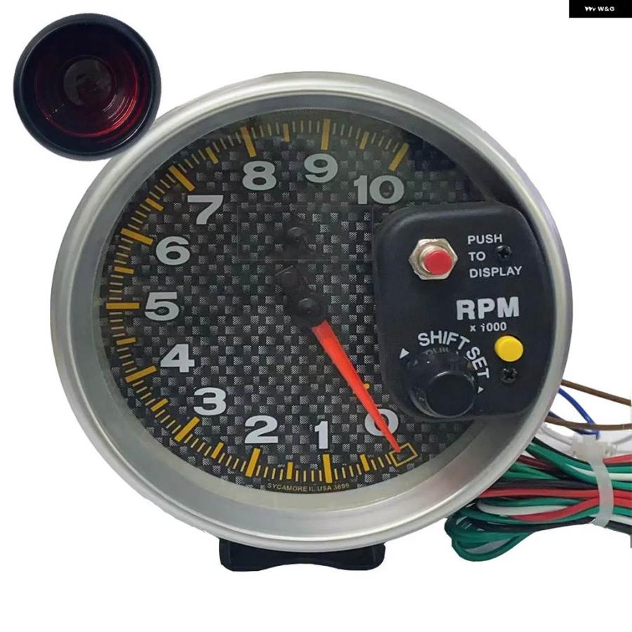 並行輸入品 HA オートゲージ 5インチ 125MM タコメーター 0-10000RPM カスタム パーツ アクセサリー_4