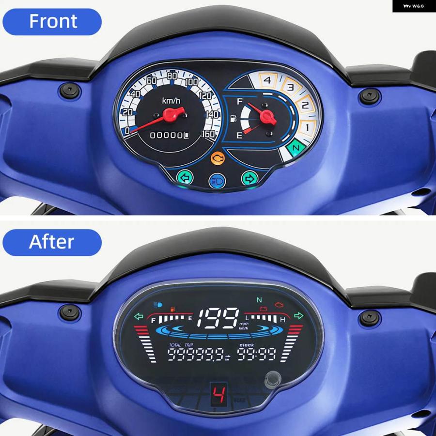 並行輸入品 デジタルメーター オートバイ スピード メーター 1FDH35101000 ヤマハ SIGHT 115/CRYPTON FI 114 SIRIUS FI VEGA RR/の画像