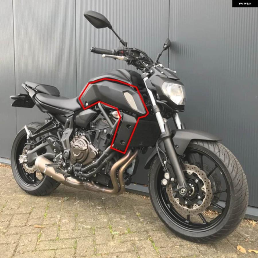 並行輸入品 MT07 FZ07 オートバイ 燃料タンクサイド フェアリング エアインテークカバー パネル ヤマハ MT-07 FZ-07 2018-2020_7