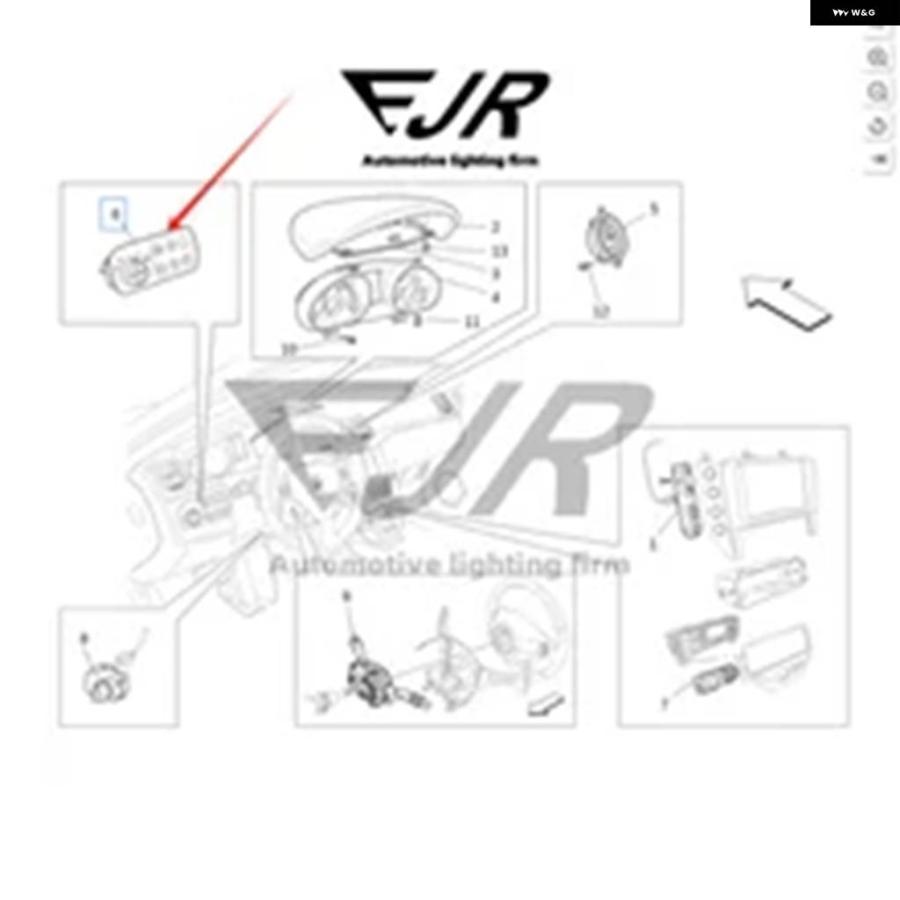 並行輸入品 237798 237799 マセラティ グランカブリオ/MRANTURISMO用 ダッシュボード スイッチ パネル ヘッドライト スイッチの画像