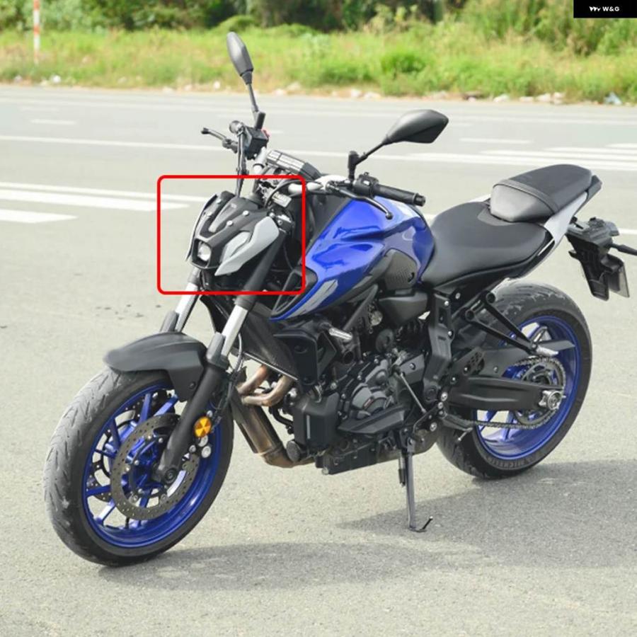 並行輸入品 ヤマハ MT-07 FZ-07 MT07 MT 2021 - 24 オートバイ フロント ヘッドライト サイド カバー パネル フェアリング ビーの画像