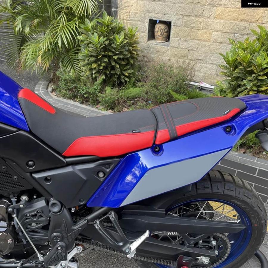 並行輸入品 2024 TENERE700 オートバイ フロントドライバー シート リアパッセンジャーピリオン クッション カバー ヤマハ 2019-の画像