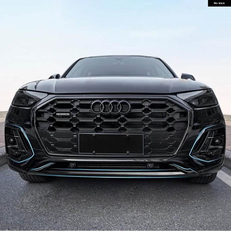 並行輸入品 アウディ Q5 2021 - 25 WARRIOR トリム フロント バンパー カバー フォグランプ カバー マフラーカバーの画像