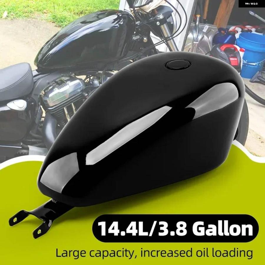 並行輸入品 グロス バイク EFI 14.4リットル オイルガス燃料タンク 3.3ガロン レトロ ハーレー スポーツスター 1200 フォーティの画像