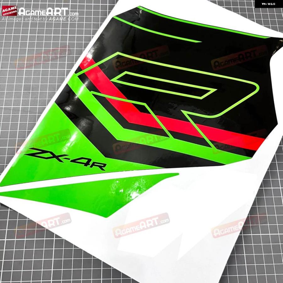 並行輸入品 ZX4RR用 オートバイ ステッカー ZX4R ZX-4R RR 2023 KRT