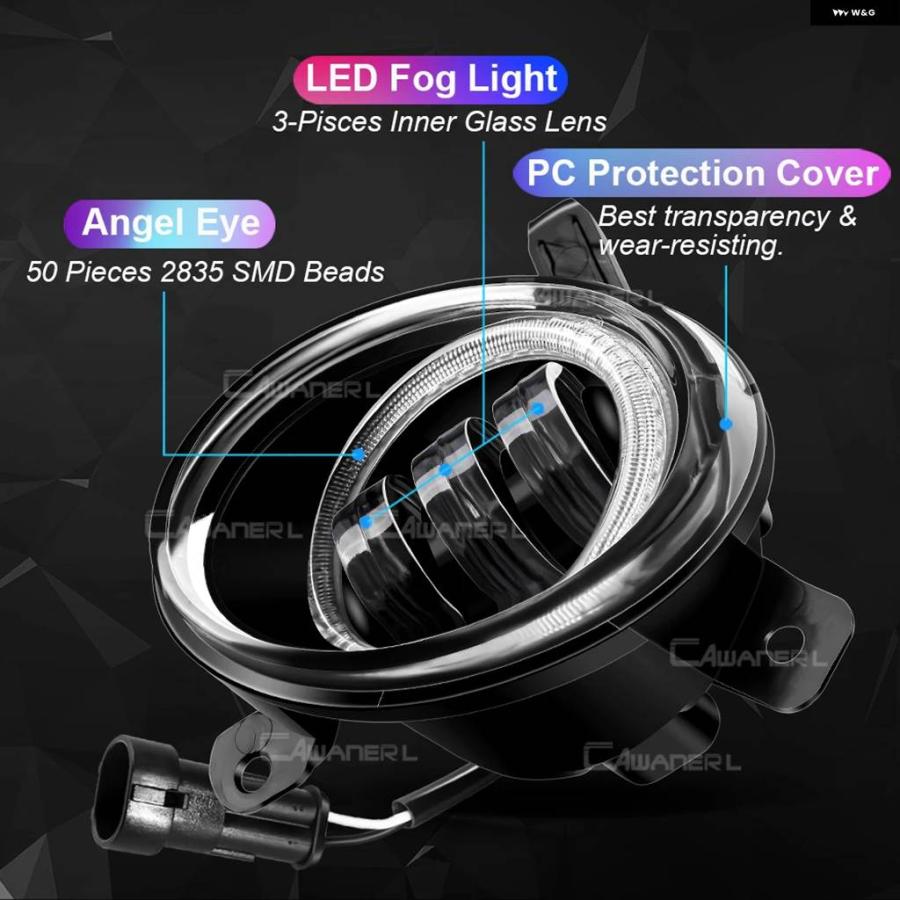 並行輸入品 車用 LED フォグランプ エンジェルアイ DRL ドライビングランプ H11 BMW F33 F32 F36 430I 435I 440I 425D 430D 435D_13