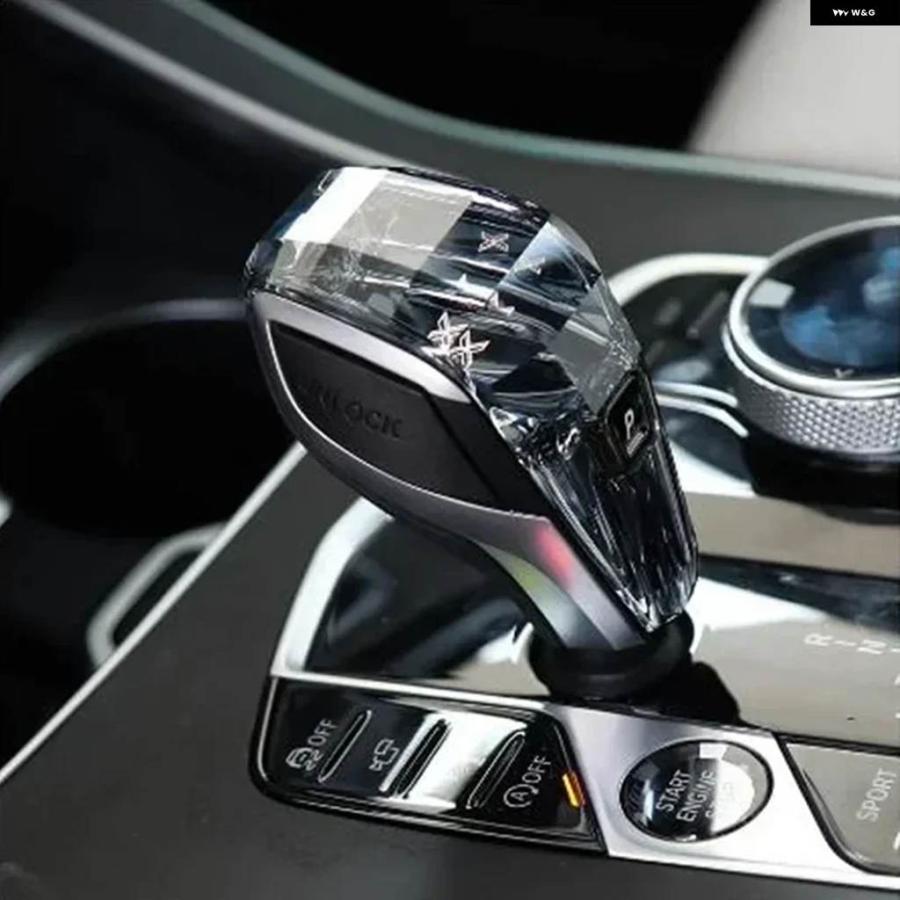 並行輸入品 クリスタル ギア シフト ノブ レバー スティック ハンドル 3個セット BMW 3 5シリーズ G20 G21 G28 G22 G23 G26 G15_13