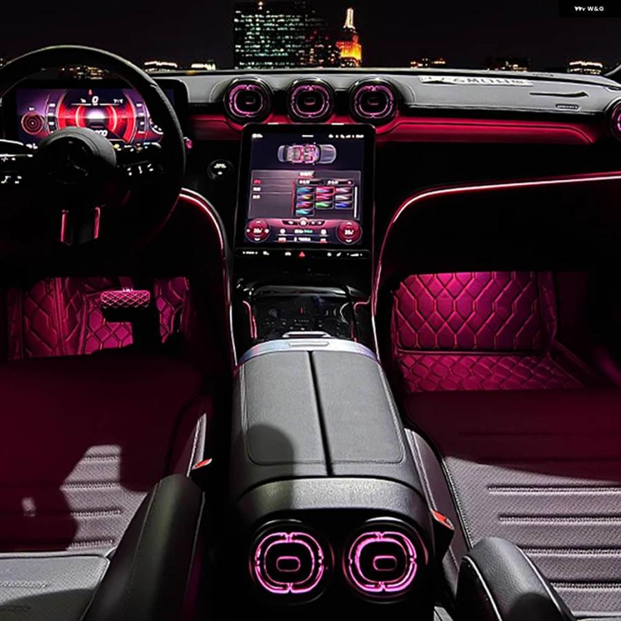並行輸入品 メルセデス ベンツ C クラス W206 X254 64色 装飾 ダッシュボード LED ムードランプ 2022-2023年式用 アクティブの画像