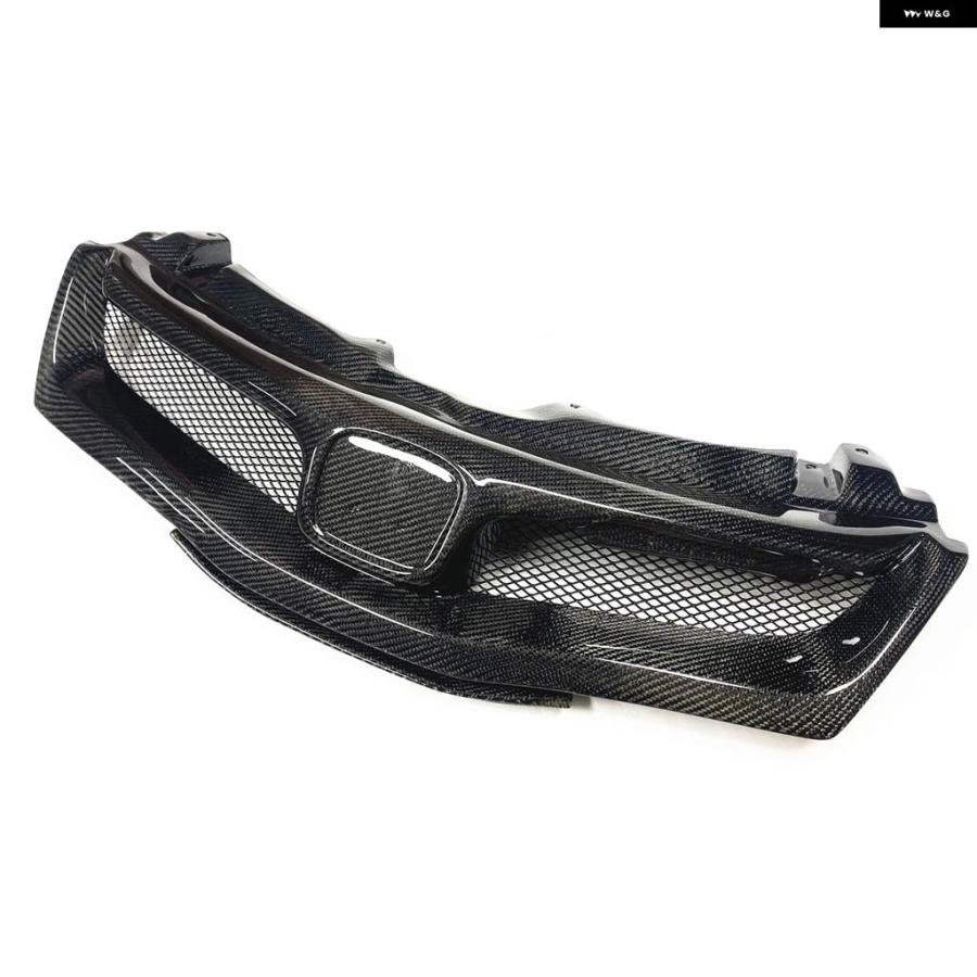 並行輸入品 ホンダ シビック FN FK FN2 タイプ R 2006-2012 レーシング グリル フロント グリル カーボン カーアッパー バンパーの画像