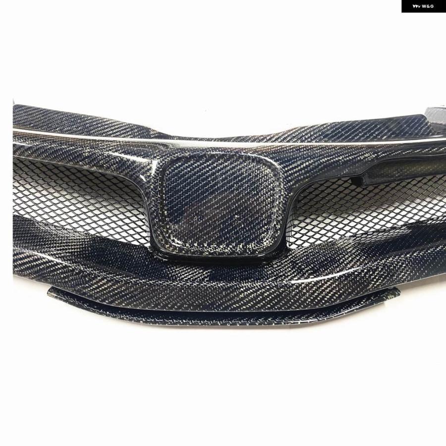 並行輸入品 ホンダ シビック FN FK FN2 タイプ R 2006-2012 レーシング グリル フロント グリル カーボン カーアッパー バンパーの画像