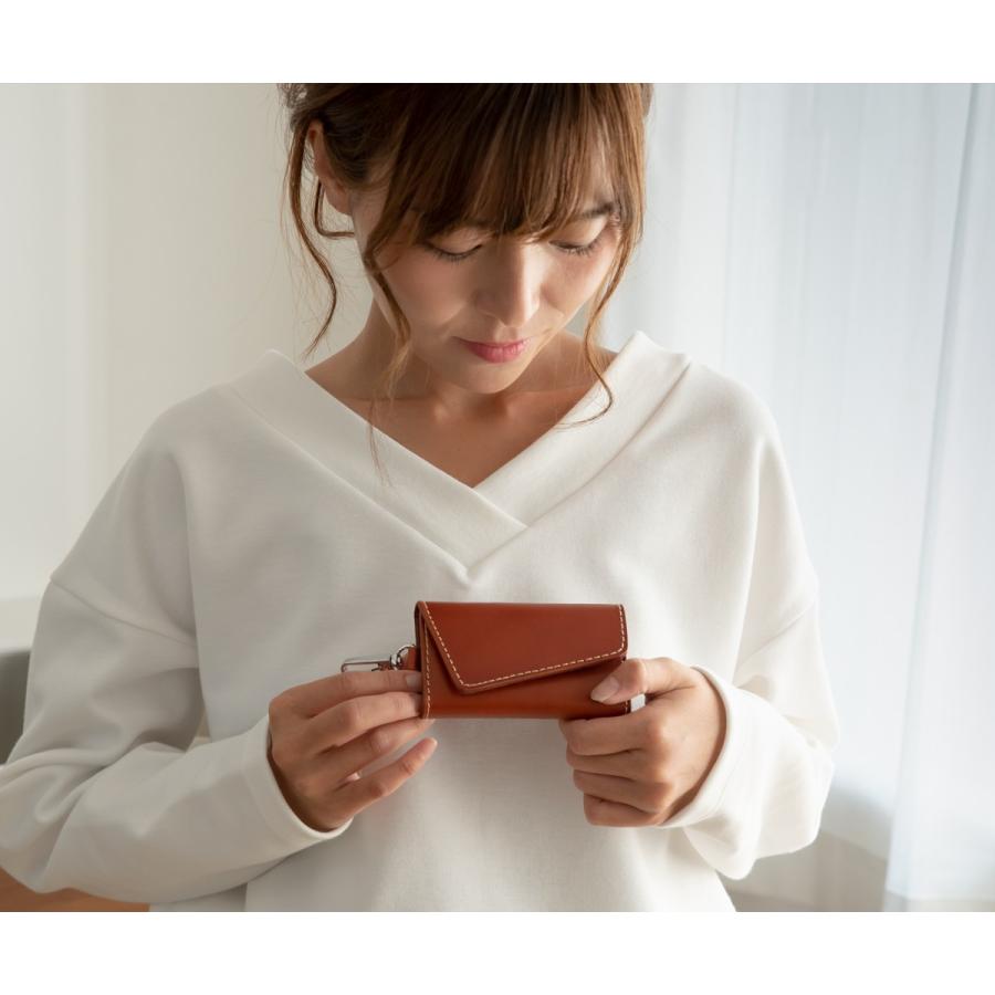 キーケース メンズ レディース 本革 厚地 6連 ハンドメイド スマート
