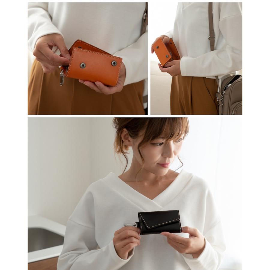 キーケース メンズ レディース 本革 厚地 6連 ハンドメイド スマート