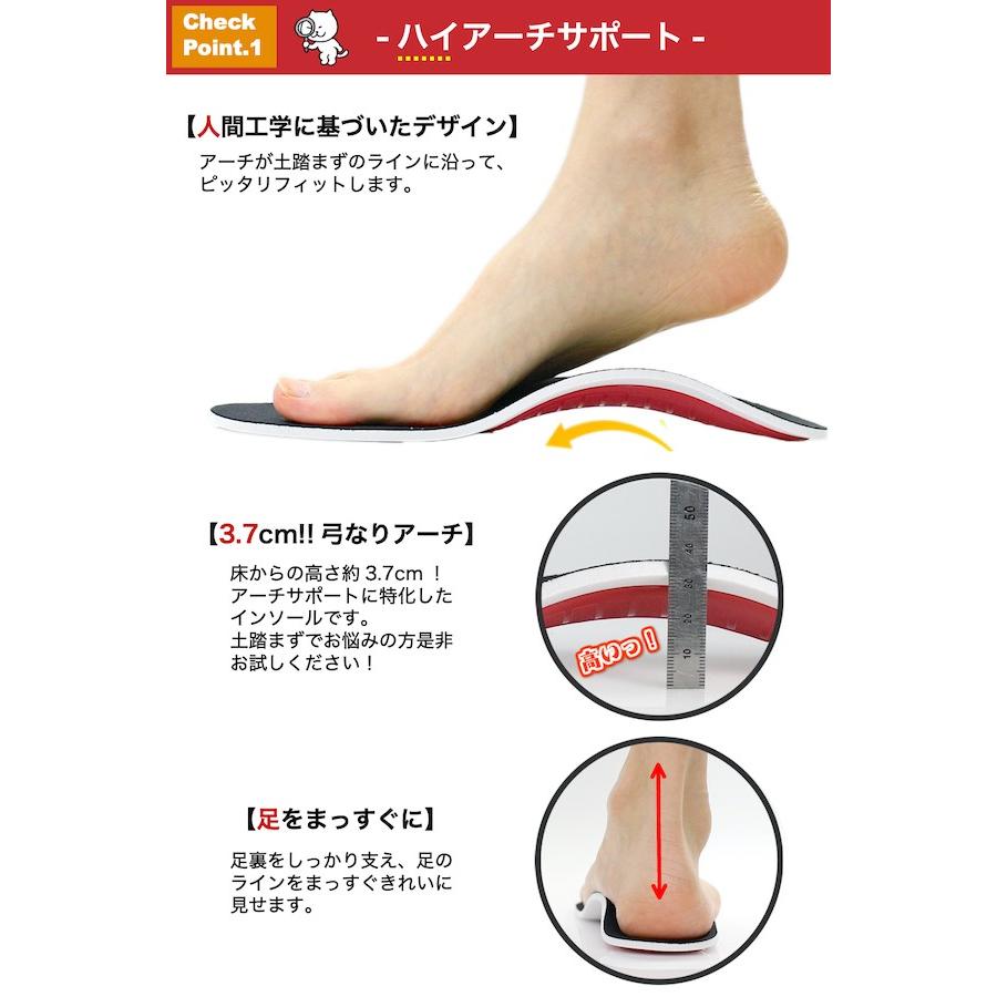 インソール ハイアーチ サポート レディース メンズ 扁平足 X脚 O脚 衝撃吸収 薄型 薄い 軽量 軽い 足裏 痛み 疲れにくい 靴 中敷き Arch Max Arch Max アデルフォスyahoo ショッピング店 通販 Yahoo ショッピング
