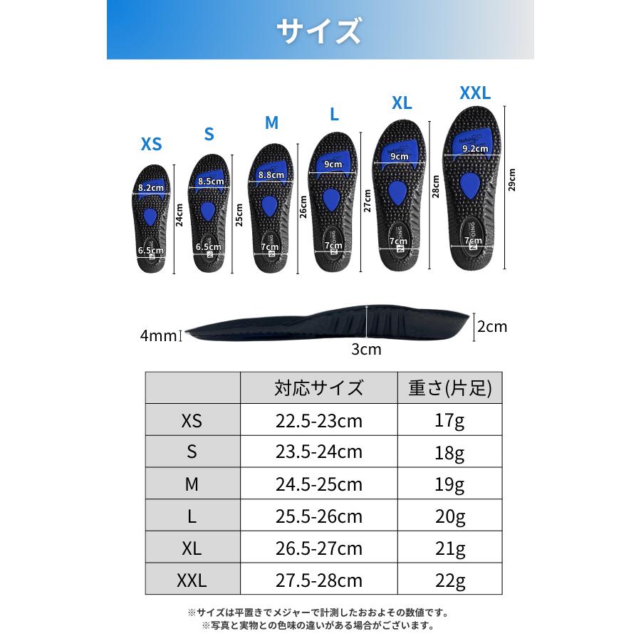 【2点以上で20%OFFクーポン有_理学療法士監修】 インソール 衝撃吸収 アーチサポート 扁平足 土踏まず 中敷き レディース メンズ 立ち仕事 スニーカー ARCH-SP |  | 13