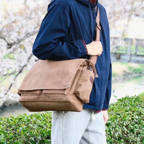 在庫処分価格】 ショルダーバッグ キャンバス 帆布 メンズ バッグ A4
