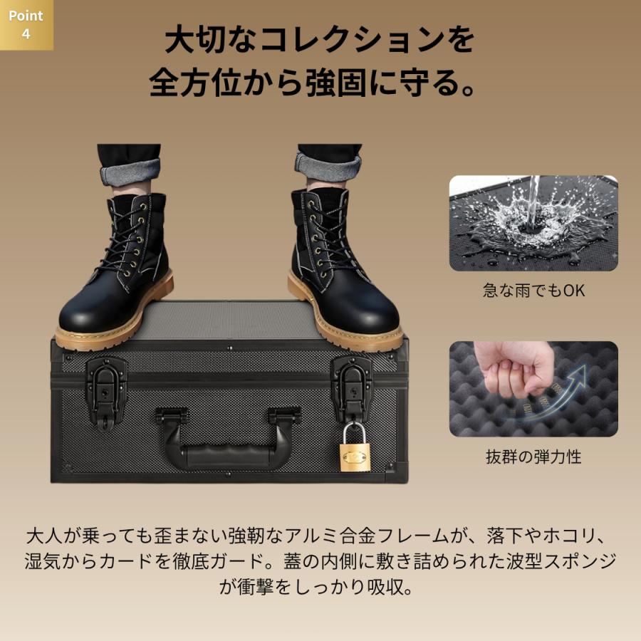トレカ デッキケース 大容量 ポケモン アルミ合金 アタッシュケース
