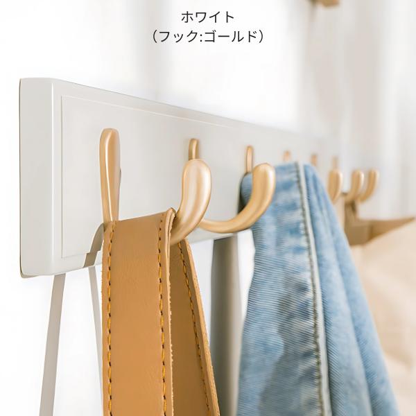 6連 ウォールフック 壁 フック おしゃれ 強力木ネジ固定 竹素材 壁掛け