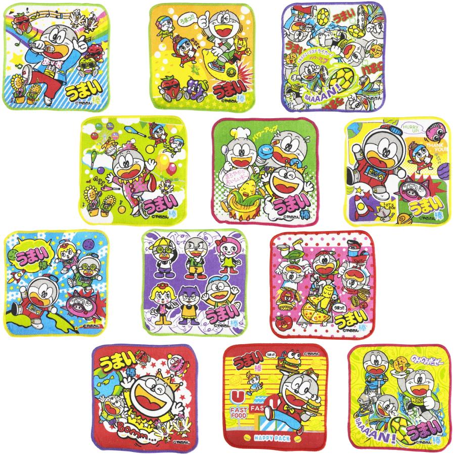 やおきん うまい棒 ミニタオル ミニ ハンカチ 15cm パロディ 駄菓子