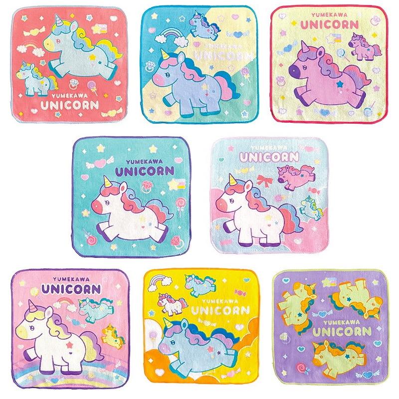 専用❤みかん❤もちふわニット×６重ガーゼ⭐ハンカチタオル❤ユニコーンハート❤ ミニタオル ゆめかわ ユニコーン ミニ タオル ハンカチ 8柄 各1枚