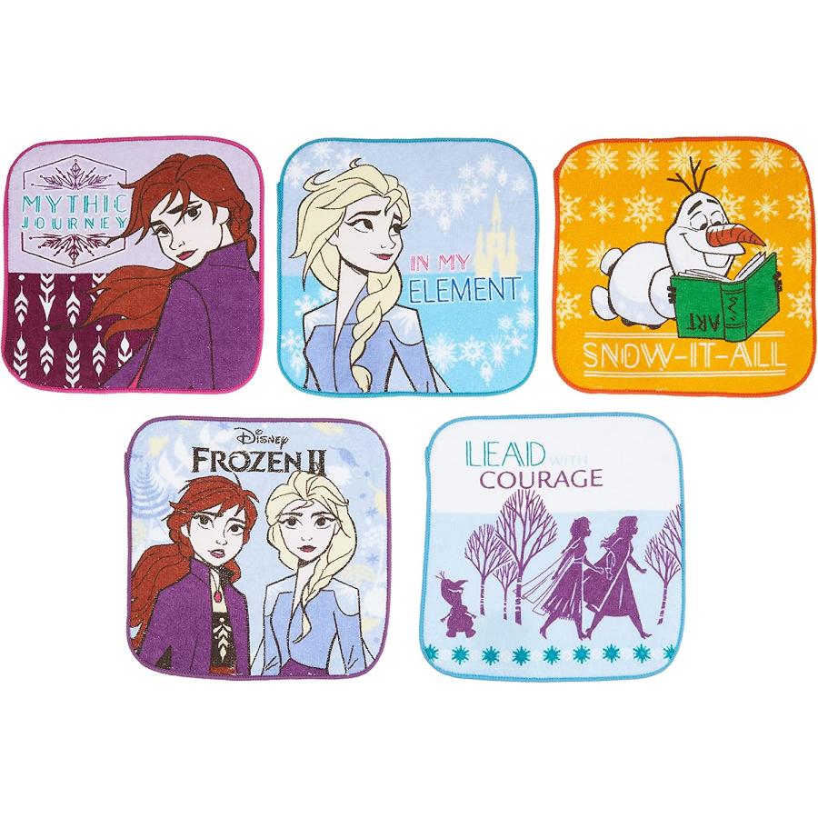 丸眞 アナと雪の女王2 ミニタオル 5枚セット 15×15cm ディズニー