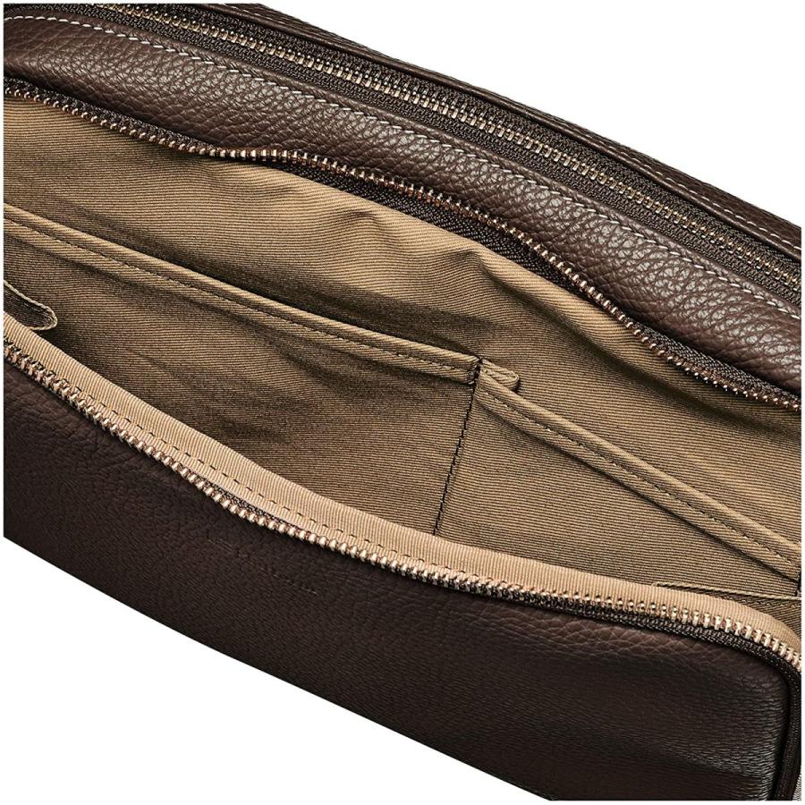 最安値に挑戦 プラットフォーム ショルダーバッグ マルコ 撥水イタリアンレザー 2way メンズ チョコ 完売 Monw3at Com