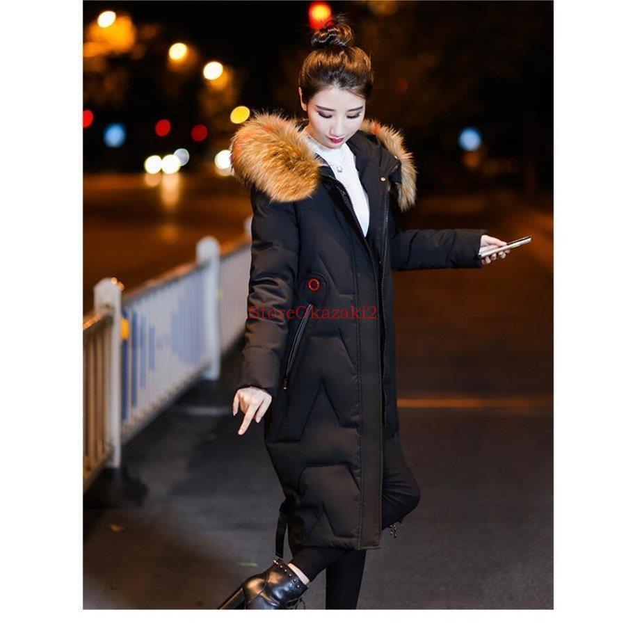 ダウンコートレディース ダウンジャケット ロング丈コート 上品 高品質 コート 防寒性抜群 フード付き アウター 厚手 おしゃれ 通勤 Ol 大きいサイズ 激安単価で