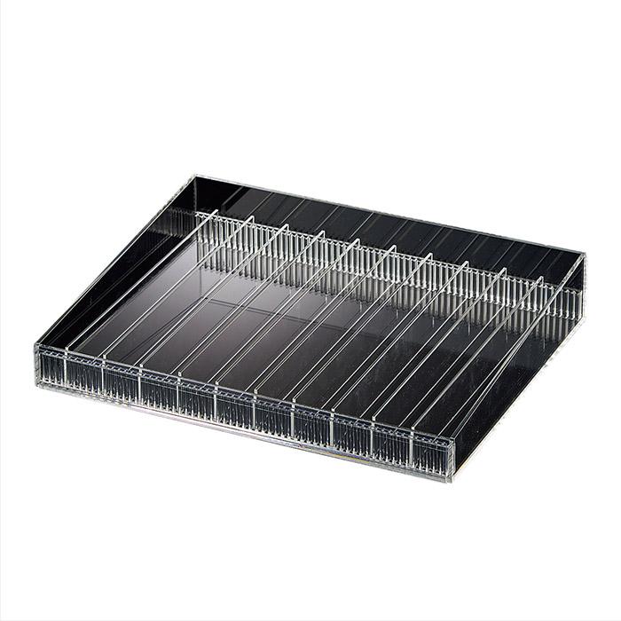 アクリル製 ディスプレイケース 小物陳列ボックス 仕切り板10枚