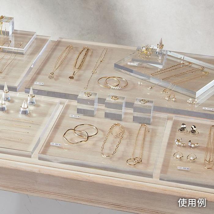 アクリルステージ 20×20cm 2cm厚 正方形 プレート ブロック 台座