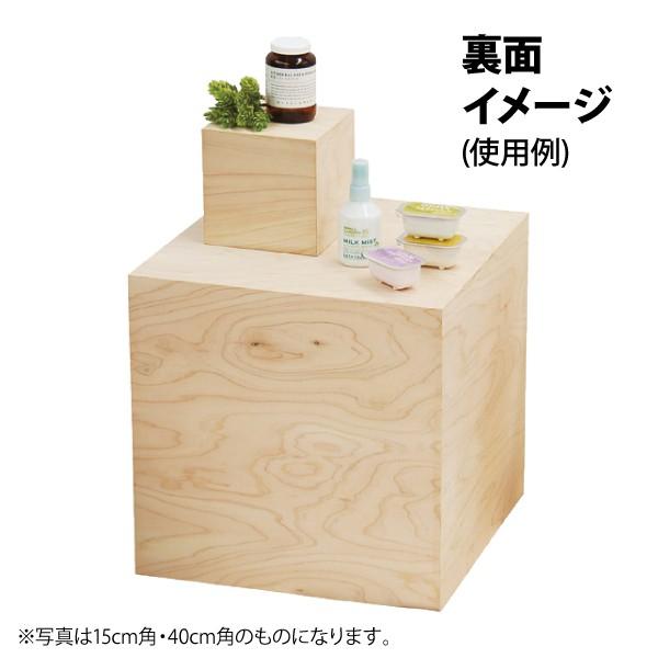 木製 キューブボックス ヒノキ ディスプレイボックス 5面 20cm角 木製 キューブボックス ヒノキ ディスプレイボックス 5面 20cm角