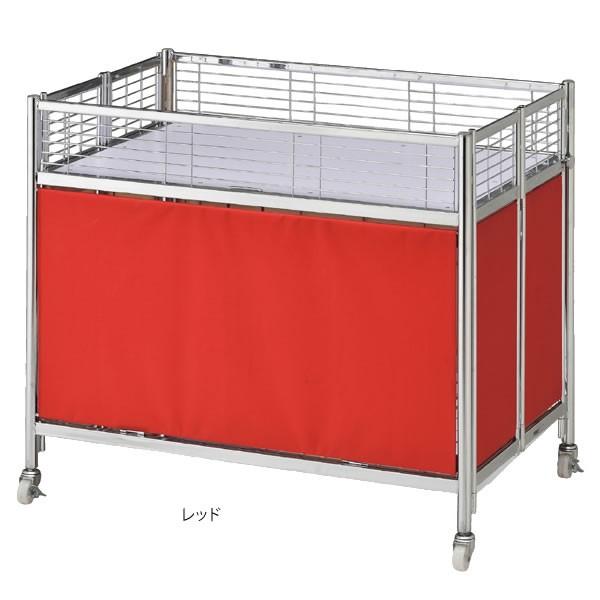 折り畳みワゴン 陳列ワゴン スチール製 幅90cm 高さ83cm アイボリー  